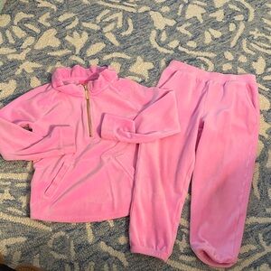 Lilly Pulitzer Vibrant Pink Velour Set